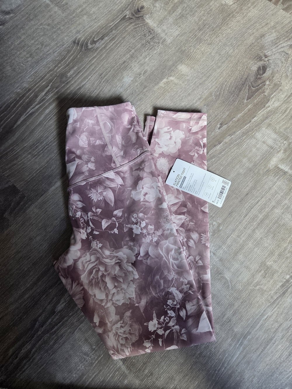 Athleta Rose-Pink Floral Leggings